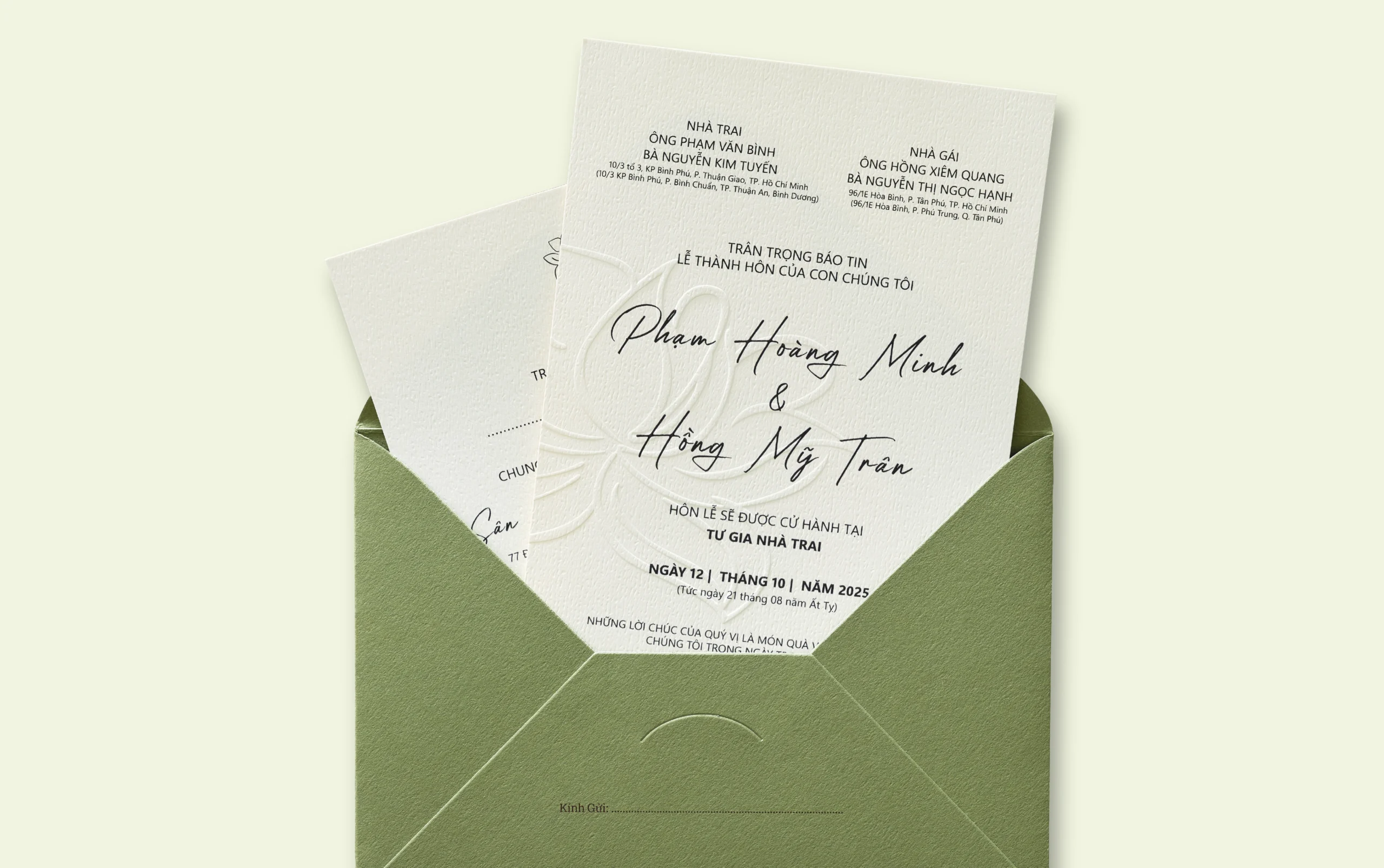 thiệp cưới sang trọng