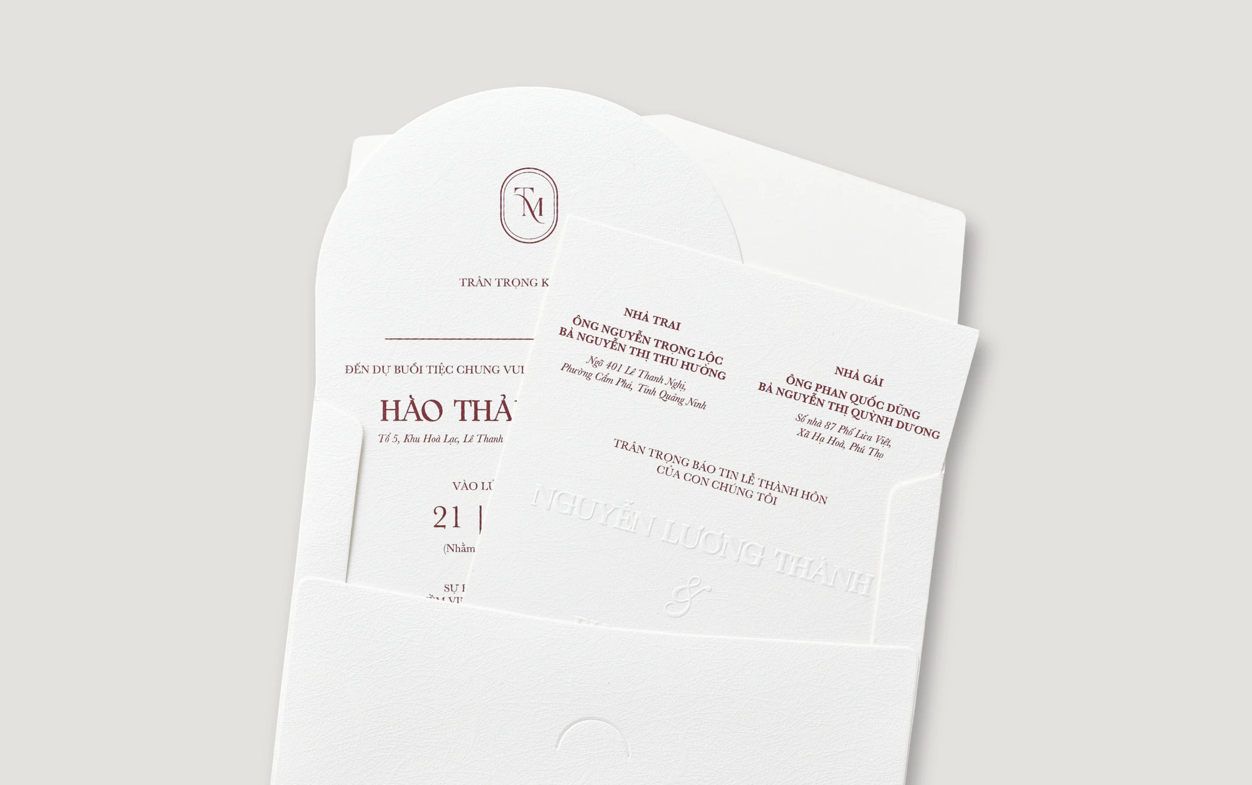 thiệp cưới sang trọng