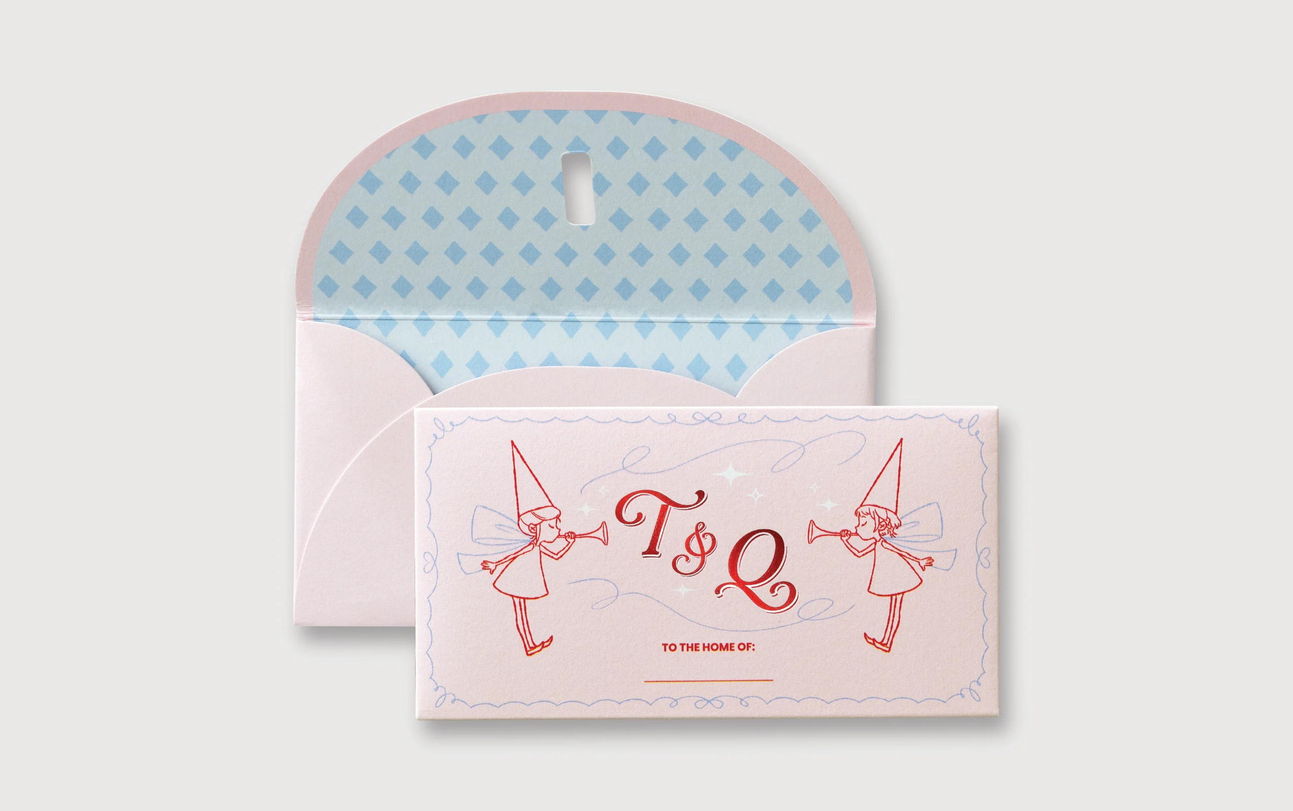 thiệp cưới màu hồng