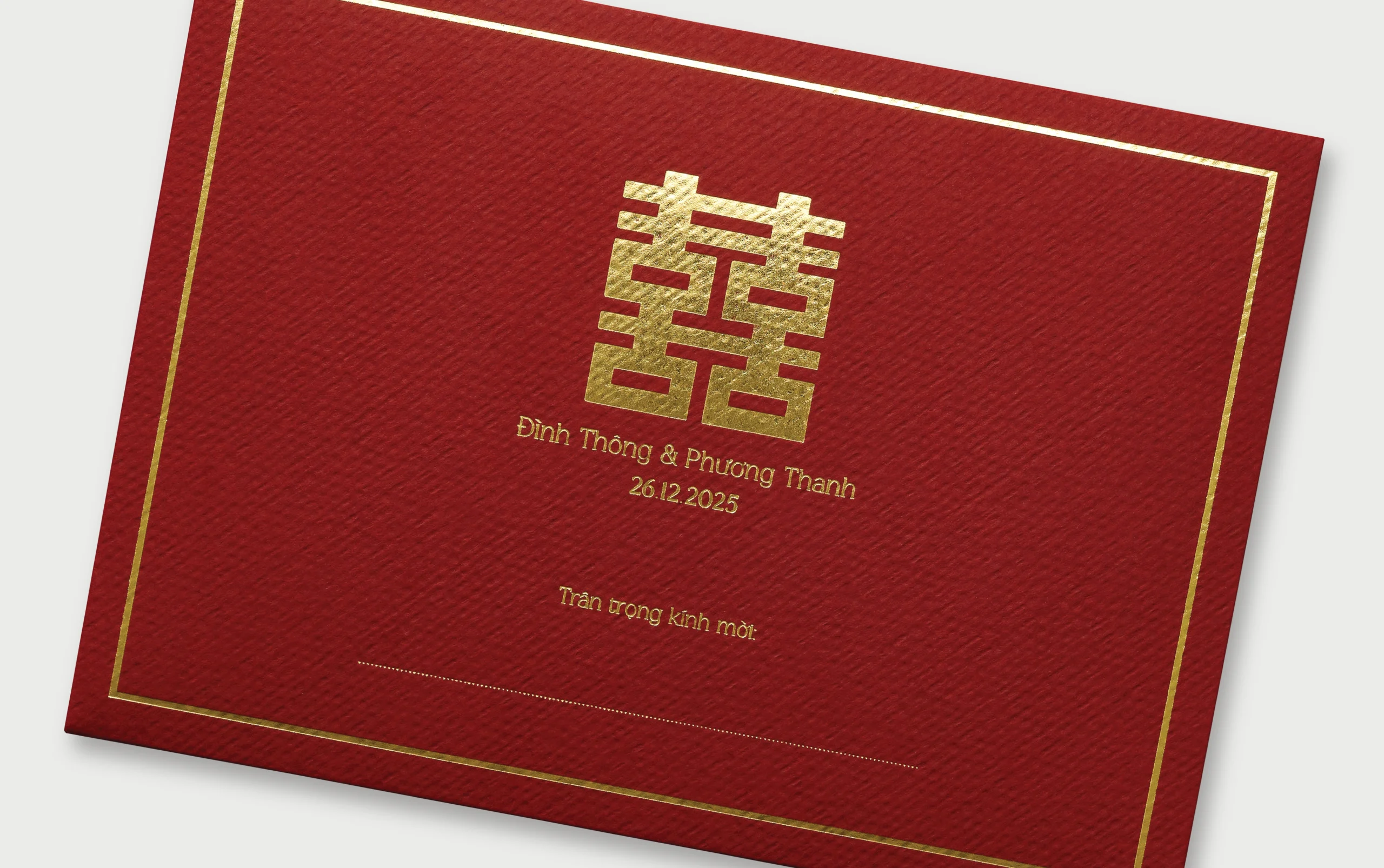 thiệp cưới sang trọng