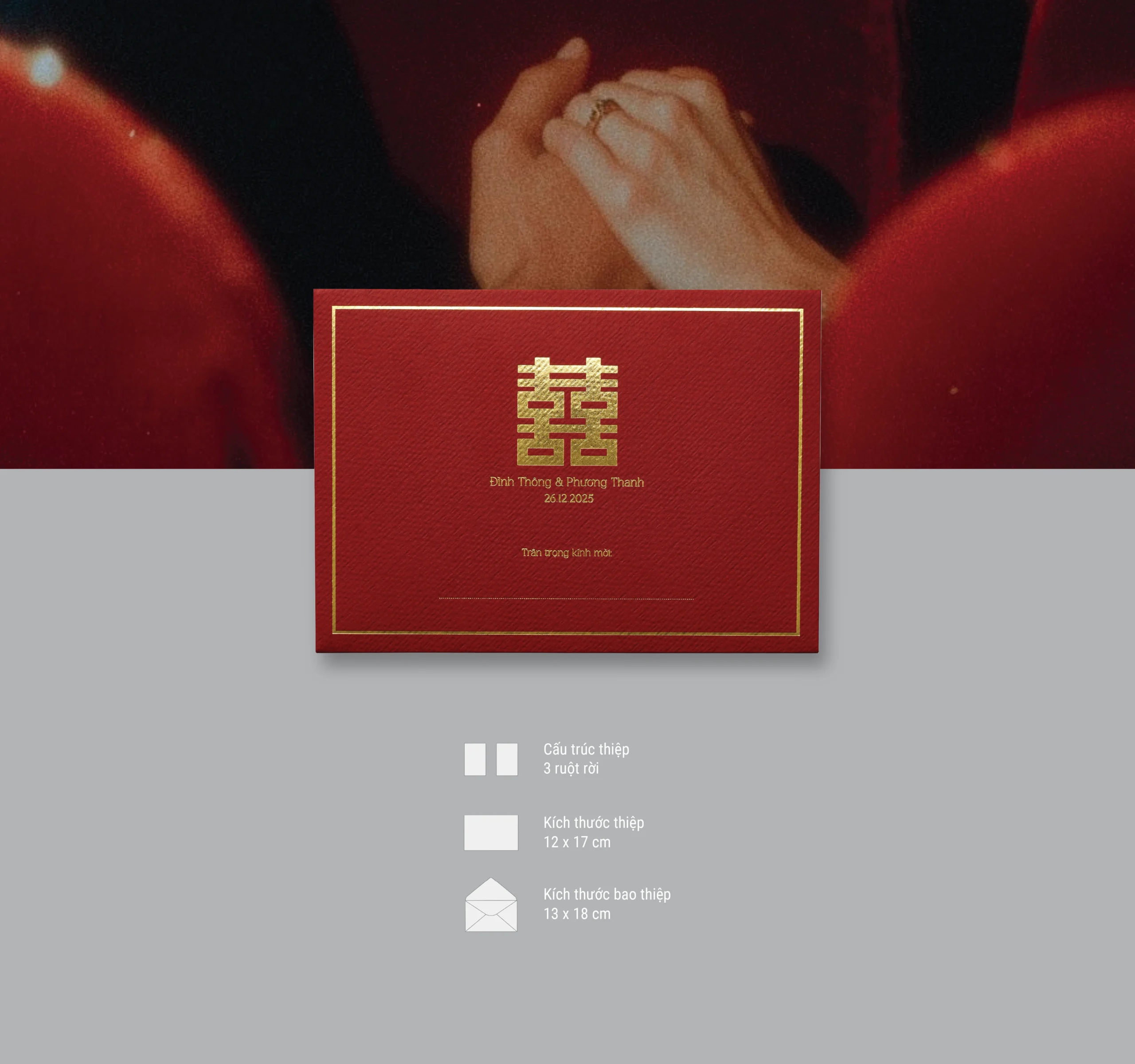 thiệp cưới sang trọng